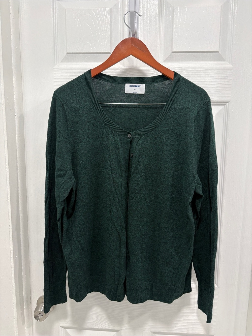 Old Navy Dark Green Women's Button-Front Cardigan